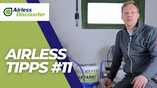 Airless Tipps 11  Kalkfarbe mit dem Farbspritzgerät richtig spritzen [upl. by Stulin]