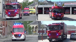 COMPILATIE Brandweer Vilvoorde HVZ VlaamsBrabant West [upl. by Lamrej]