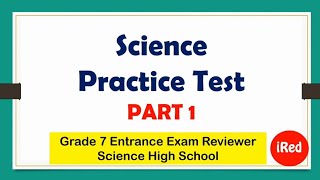 Science Practice Test  Science High School Entrance Exam Reviewer [upl. by Niwri]