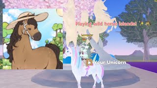 Playing wild horse islands ✨🐴 update part 1 [upl. by Karissa]