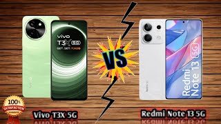 💯Vivo T3x 5g VS Redmi 13 5g Comparison।।Redmi Note13 5g VS Vivo T3x 5g✔️ [upl. by Tnaryb883]