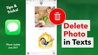 How to Delete a Photo in Your Texts  Delete Messages Attachment iPhone [upl. by Ardnik353]