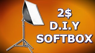 DIY Softbox Light  How To Make Homemade Softbox [upl. by Anaej383]