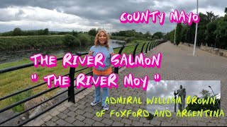 The River Moy at Foxford County Mayo oxmountain sligo angling salmonfishing 110km Ireland [upl. by Sylirama]