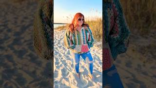 Crochet hexagon pull over with pockets amp a hood 💚💕 crochet beginnercrocheter crochetcardigan [upl. by Leaper156]