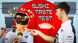 Yuki Tsunodas Sushi Taste Test [upl. by Adnoryt727]