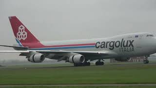 Cargolux B747400 at Schiphol [upl. by Cerracchio458]