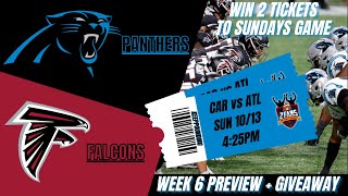 WIN 2 TICKETS TO SUNDAYS GAME  Carolina Panthers vs Atlanta Falcons Week 6 Preview [upl. by Yar154]