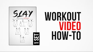 Slay Workout  HowTo   One Set  by DAREBEE [upl. by Anelrihs]