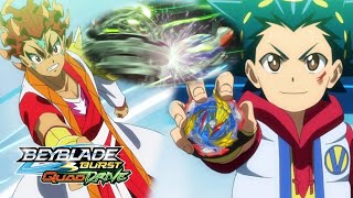 Triple Battle Royale BEYBLADE BURST QUADDRIVE EPISODE 24 HD [upl. by Cherri]