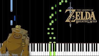 Goron City Day  The Legend of Zelda Breath of the Wild Piano Tutorial [upl. by Atinuj654]