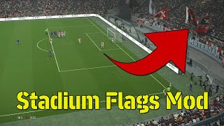 PES 2021 Stadium Flags mod [upl. by Tecu]