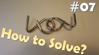 Can you solve this brain teaser Metal puzzle solution  Part 7  quot2quot Shape [upl. by Benedict]