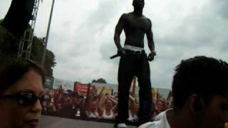 Akon throws kid off stage over our head see kid land in crowd [upl. by Eserrehs]