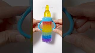 젖병 말랑이 만들기🌈🍼Rainbow Baby Bottle Squishy DIY with Nano Tape 실리콘테이프 [upl. by Griz327]