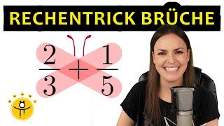 Mathe TRICKS – Brüche addieren und subtrahieren Bruchrechnen [upl. by Satsoc]