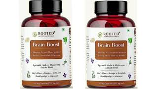 Rooted Tablets Active Naturals Brain Boost Tablets [upl. by Nnahtebazile]