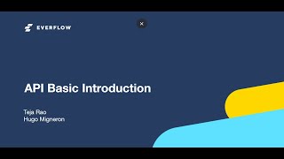 Using Everflow API Basic Introduction [upl. by Arutak]