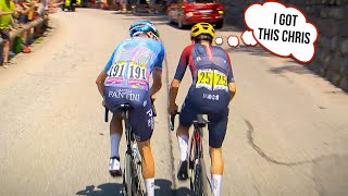 Tom Pidcock amp Chris Froome Epic Battle on Alpe dHuez  Tour de France 2022 Stage 12 [upl. by Kutzer570]