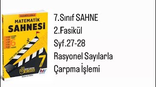 7SINIF MATEMATİK SAHNESİ 2FASİKÜL S2728 RASYONEL SAYILARLA ÇARPMA İŞLEMİ [upl. by Rafferty]