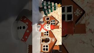 Diy Christmas house ❤️diy diyideas shortsfeed christmascrafts [upl. by Arevle]