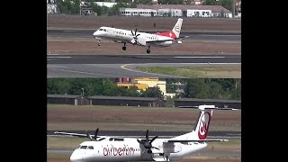 Saab 2000 vs Dash 8 Q400 TAKEOFF [upl. by Laing]