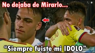 EL EMOTIVO ABRAZO entre LAUTARO MARTINEZ Y FALCAO  ARGENTINA VS COLOMBIA 10 REACCIONES [upl. by Binky17]