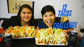 12 Tacos Challenge  Mukbang Eating Show Home cooked Tacos [upl. by Menides]