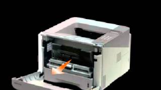 Como remover papel atolado na impressora Samsung ML3750 Interior [upl. by Asiat]