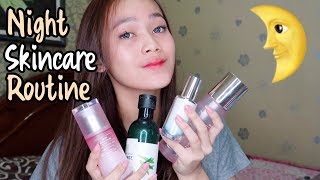 NIGHT SKINCARE ROUTINE 2018  PRAKTEK [upl. by Joacimah613]