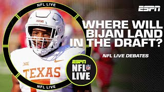 Where will Bijan Robinson land in the 2023 NFL Draft  NFL Live [upl. by Cecilia]