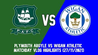 AWAY END LIMBS  FIGHTS Plymouth Argyle vs Wigan Athletic matchday highlights vlog 2711202 [upl. by Yenreit670]