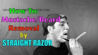 Shaving Off a Beard With a Straight Razor [upl. by Jane348]