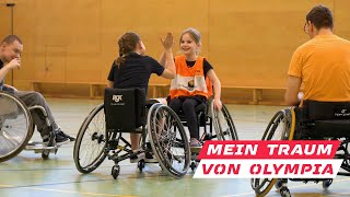 „Mein Traum von Olympia“ RohlstuhlbasketballTraining mit Nationalspielerin Ronja Holze [upl. by Kcirdec]