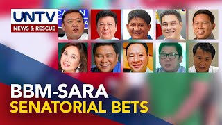 10 senatorial bets ng BBMSara tandem pinangalanan na [upl. by Ycrad]