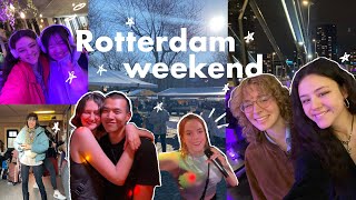 Rotterdam weekend vlog  Erasmus students food spots lots of karaoke [upl. by Aillil]