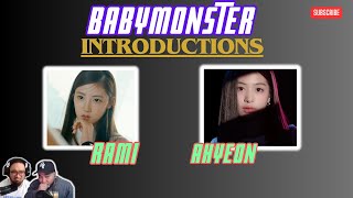 BABYMONSTER  RAMI amp AHYEON Introductions  REACTION  they are so talented [upl. by Belter]