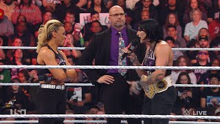 Zoey Stark confronts Rhea Ripley  WWE RAW 11132023 [upl. by Tegirb]