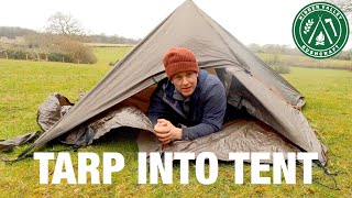 Tarps into Tents  2 Sets Ups  Fig 4 Knot  Marine amp Bushcraft Instructor skills  TARPOLOGY 2021 [upl. by Frodina577]