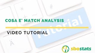 COSA E MATCH ANALYSIS DI SBOSTATS [upl. by Bradford129]