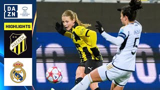 HIGHLIGHTS  BK Häcken vs Real Madrid  UEFA Womens Champions League 202324 Español [upl. by Aicenod]