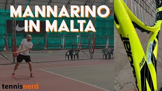 The lowest string tension on tour Adrian Mannarino training in Malta [upl. by Emmey]