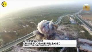 Taliban releases a drone footage of suicide bombing [upl. by Allerym263]