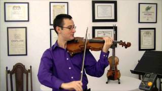 The Practicing Companion  Playing Open Strings on Violin for Beginners [upl. by Leihcar]