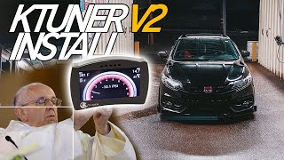 KTUNER V2 Install  9TH Gen Civic Si [upl. by Terpstra531]