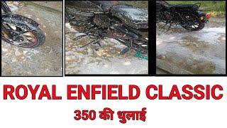 ROYAL ENFIELD CLASSIC 350 WASHING TIPS 2024 [upl. by Tuchman]