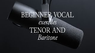 Beginner Vocal Exercises Tenor Baritone [upl. by Philemon884]