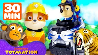 30 MINUTES of PAW Patrol and Rubble amp Crew TOYS Best Rescues amp Builds  Toymation [upl. by Bouton]