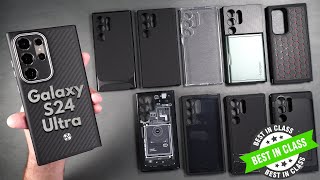 Galaxy S24 Ultra Spigen ALL Cases amp Lens Protector  Review amp Scratch Test [upl. by Neeron]