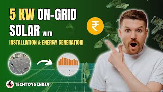 5 KW OnGrid Solar System Installation amp 3Year Energy Generation Review  Usha Shriram [upl. by Rehpotsirahc]